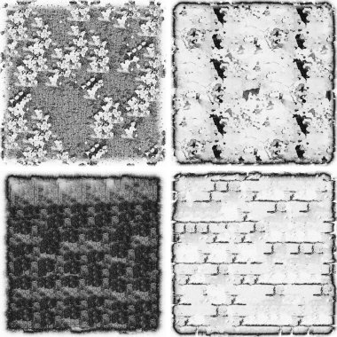 grunge doku arkaplanı, soyut doku seti ve eski beton duvarın arka planı 