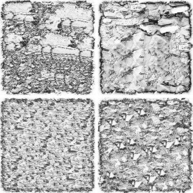 grunge doku arkaplanı, soyut doku seti ve eski beton duvarın arka planı 