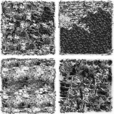 grunge doku arkaplanı, soyut doku seti ve eski beton duvarın arka planı 