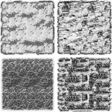 grunge doku arkaplanı, soyut doku seti ve eski beton duvarın arka planı 