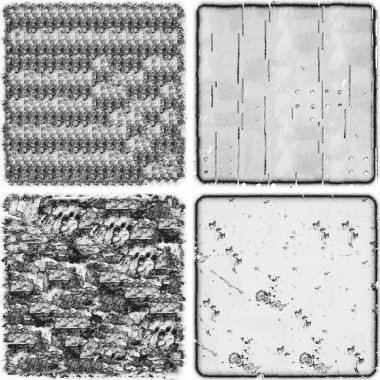 grunge doku arkaplanı, soyut doku seti ve eski beton duvarın arka planı 