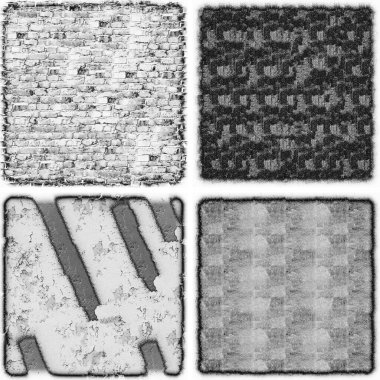 grunge doku arkaplanı, soyut doku seti ve eski beton duvarın arka planı 