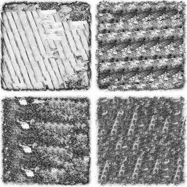 grunge doku arkaplanı, soyut doku seti ve eski beton duvarın arka planı 