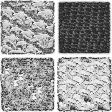 grunge doku arkaplanı, soyut doku seti ve eski beton duvarın arka planı 