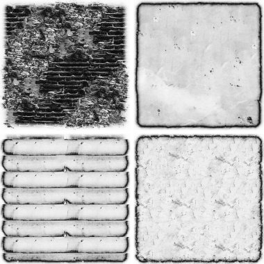 grunge doku arkaplanı, soyut doku seti ve eski beton duvarın arka planı 