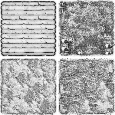 grunge doku arkaplanı, soyut doku seti ve eski beton duvarın arka planı 