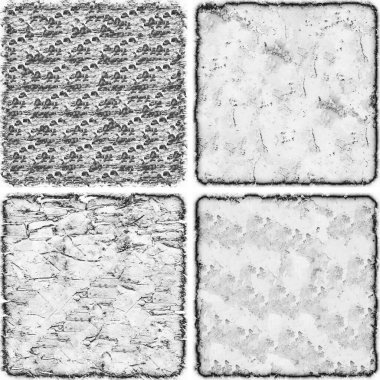grunge doku arkaplanı, soyut doku seti ve eski beton duvarın arka planı 