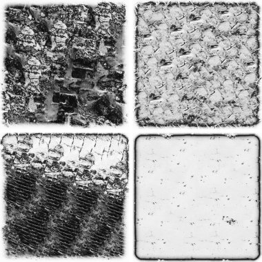 grunge doku arkaplanı, soyut doku seti ve eski beton duvarın arka planı 