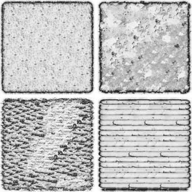grunge doku arkaplanı, soyut doku seti ve eski beton duvarın arka planı 