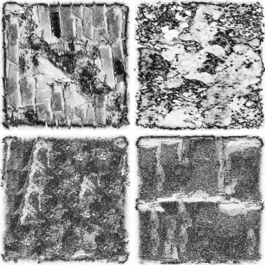 grunge doku arkaplanı, soyut doku seti ve eski beton duvarın arka planı 