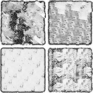 grunge doku arkaplanı, soyut doku seti ve eski beton duvarın arka planı 
