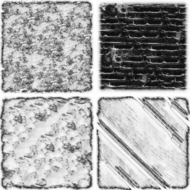 grunge doku arkaplanı, soyut doku seti ve eski beton duvarın arka planı 