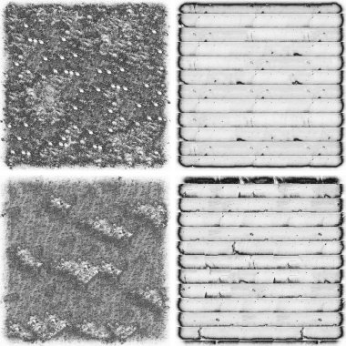 grunge doku arkaplanı, soyut doku seti ve eski beton duvarın arka planı 