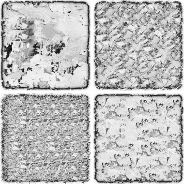 grunge doku arkaplanı, soyut doku seti ve eski beton duvarın arka planı 