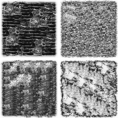 grunge doku arkaplanı, soyut doku seti ve eski beton duvarın arka planı 