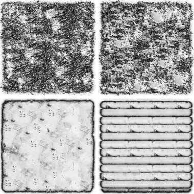 grunge doku arkaplanı, soyut doku seti ve eski beton duvarın arka planı 
