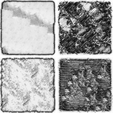 grunge doku arkaplanı, soyut doku seti ve eski beton duvarın arka planı 