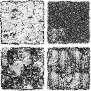 grunge doku arkaplanı, soyut doku seti ve eski beton duvarın arka planı 