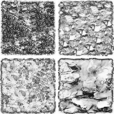 grunge doku arkaplanı, soyut doku seti ve eski beton duvarın arka planı 