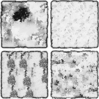 grunge doku arkaplanı, soyut doku seti ve eski beton duvarın arka planı 