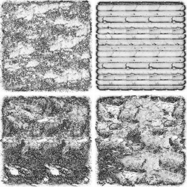 grunge doku arkaplanı, soyut doku seti ve eski beton duvarın arka planı 