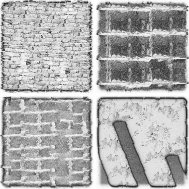 grunge doku arkaplanı, soyut doku seti ve eski beton duvarın arka planı 