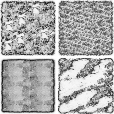 grunge doku arkaplanı, soyut doku seti ve eski beton duvarın arka planı 