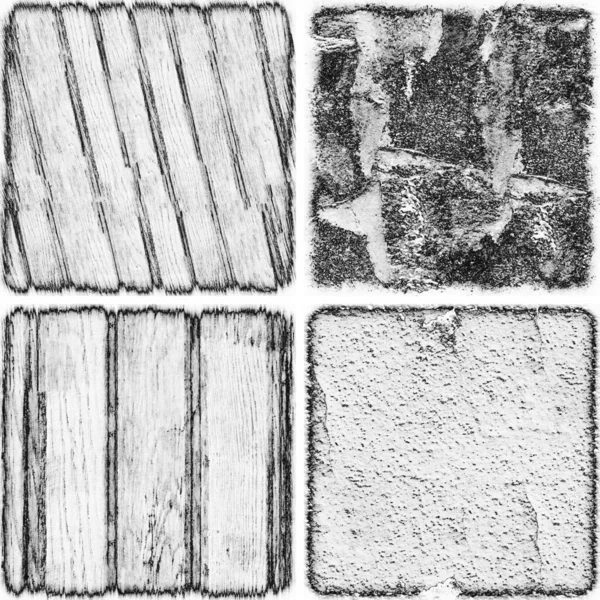 グランジのテクスチャ 抽象的なテクスチャと古いコンクリート壁の背景のセット — ストック写真