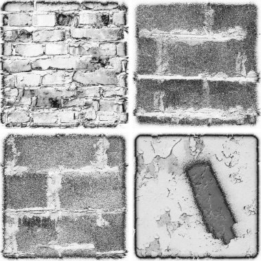 grunge doku arkaplanı, soyut doku seti ve eski beton duvarın arka planı 