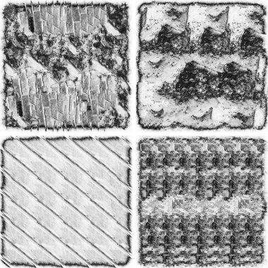 grunge doku arkaplanı, soyut doku seti ve eski beton duvarın arka planı 