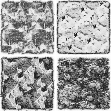 grunge doku arkaplanı, soyut doku seti ve eski beton duvarın arka planı 