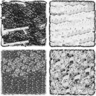 grunge doku arkaplanı, soyut doku seti ve eski beton duvarın arka planı 