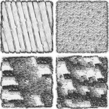 grunge doku arkaplanı, soyut doku seti ve eski beton duvarın arka planı 
