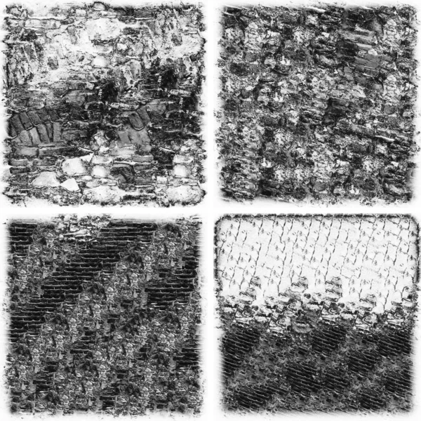 Гранжевий Текстурний Фон Набір Абстрактних Текстур Фон Старої Бетонної Стіни — стокове фото