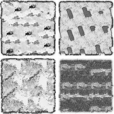 grunge doku arkaplanı, soyut doku seti ve eski beton duvarın arka planı 