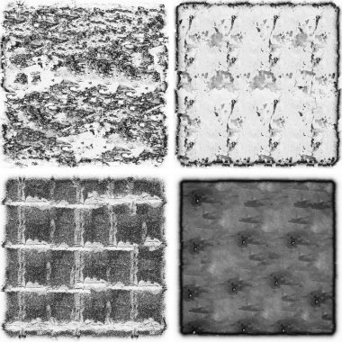 grunge doku arkaplanı, soyut doku seti ve eski beton duvarın arka planı 