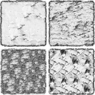 grunge doku arkaplanı, soyut doku seti ve eski beton duvarın arka planı 