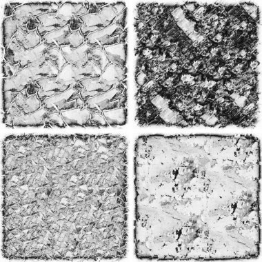 grunge doku arkaplanı, soyut doku seti ve eski beton duvarın arka planı 