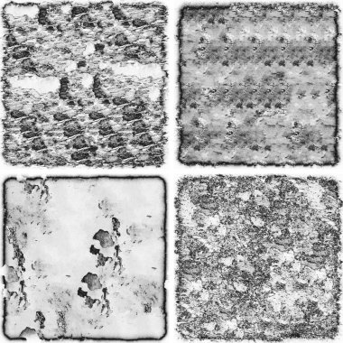 grunge doku arkaplanı, soyut doku seti ve eski beton duvarın arka planı 