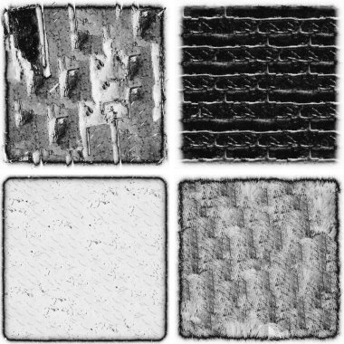 grunge doku arkaplanı, soyut doku seti ve eski beton duvarın arka planı 