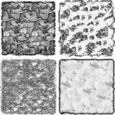 grunge doku arkaplanı, soyut doku seti ve eski beton duvarın arka planı 