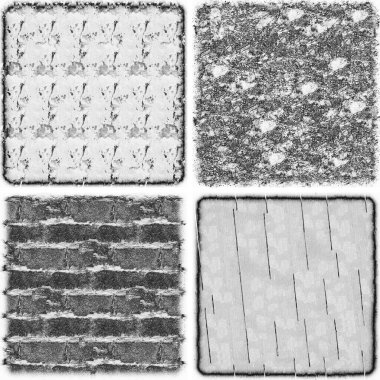 grunge doku arkaplanı, soyut doku seti ve eski beton duvarın arka planı 