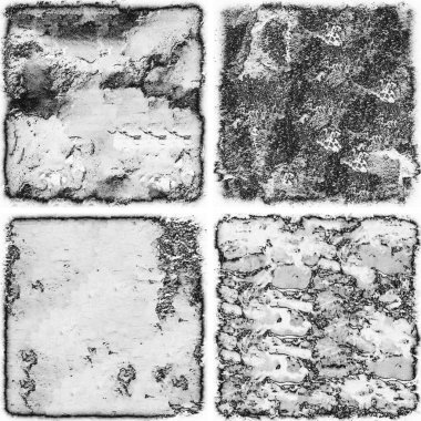 grunge doku arkaplanı, soyut doku seti ve eski beton duvarın arka planı 