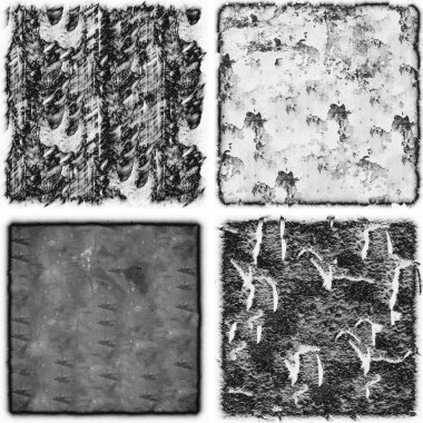 grunge doku arkaplanı, soyut doku seti ve eski beton duvarın arka planı 