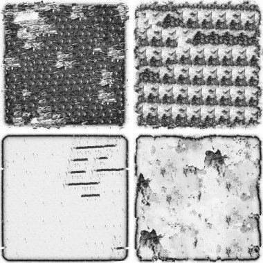 grunge doku arkaplanı, soyut doku seti ve eski beton duvarın arka planı 