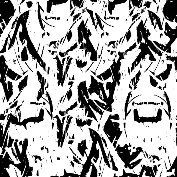 Grunge Black White Urban Vector Texture Template Sovrapposizione Polvere Disordinata — Vettoriale Stock