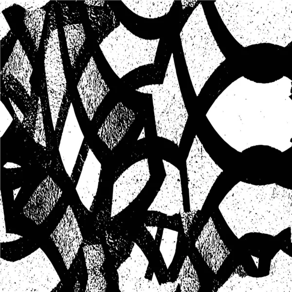 Plantilla Textura Vectorial Urbana Blanco Negro Grunge Fondo Oscuro Desordenado — Vector de stock