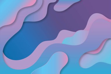 Dalgalı soyut arkaplan vektörü şekillendirir