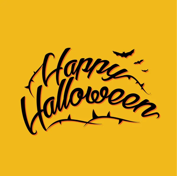 Halloween belettering wenskaart EPS-10 — Stockvector