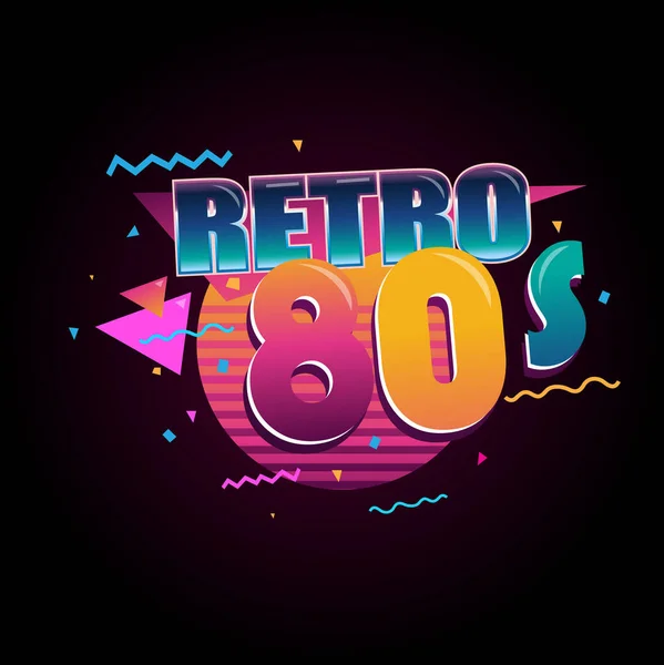 Retro 60s 70s 80s 90s fondo de diseño — Vector de stock